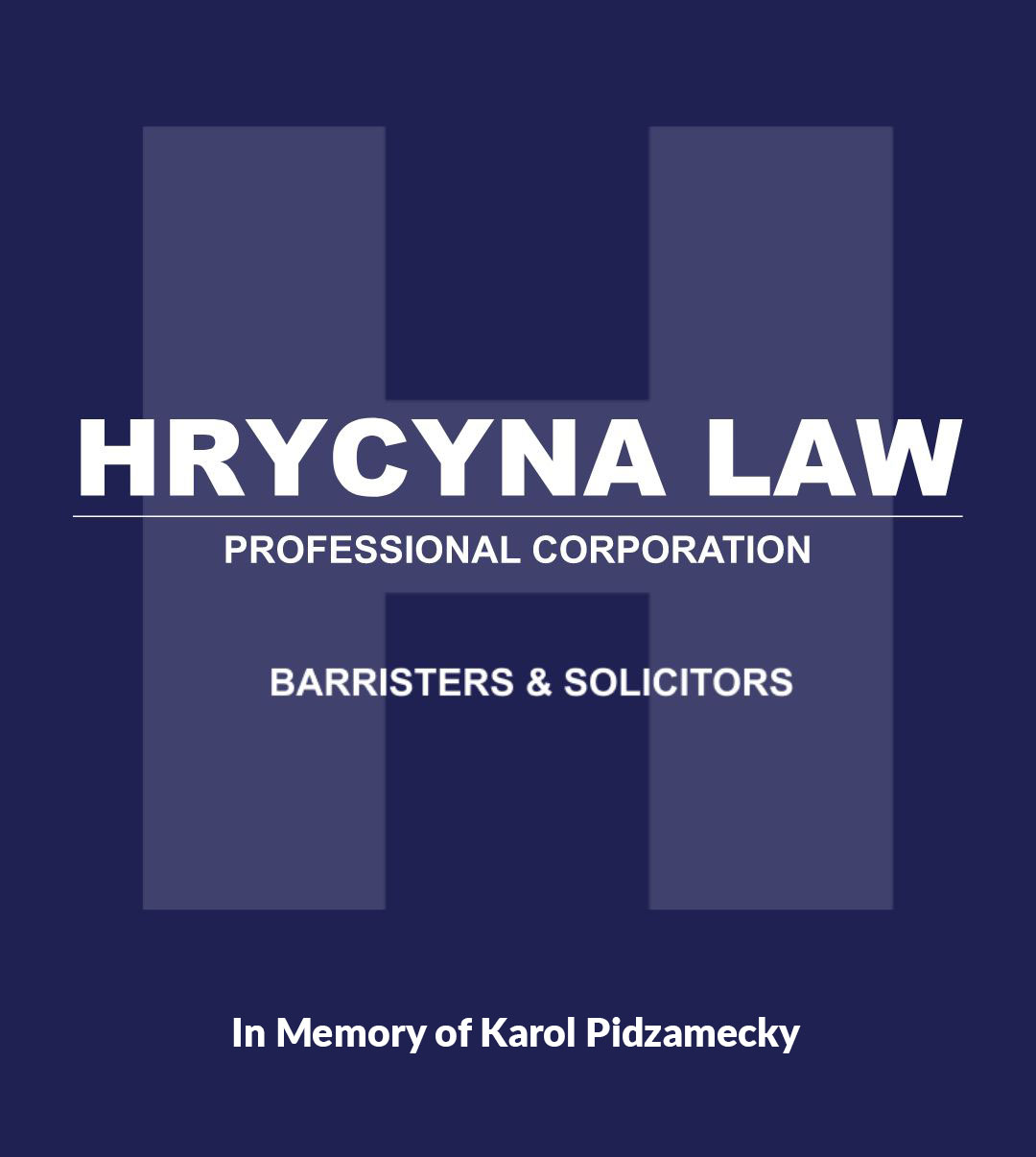 Hrycyna Law - Bronze Sponsor